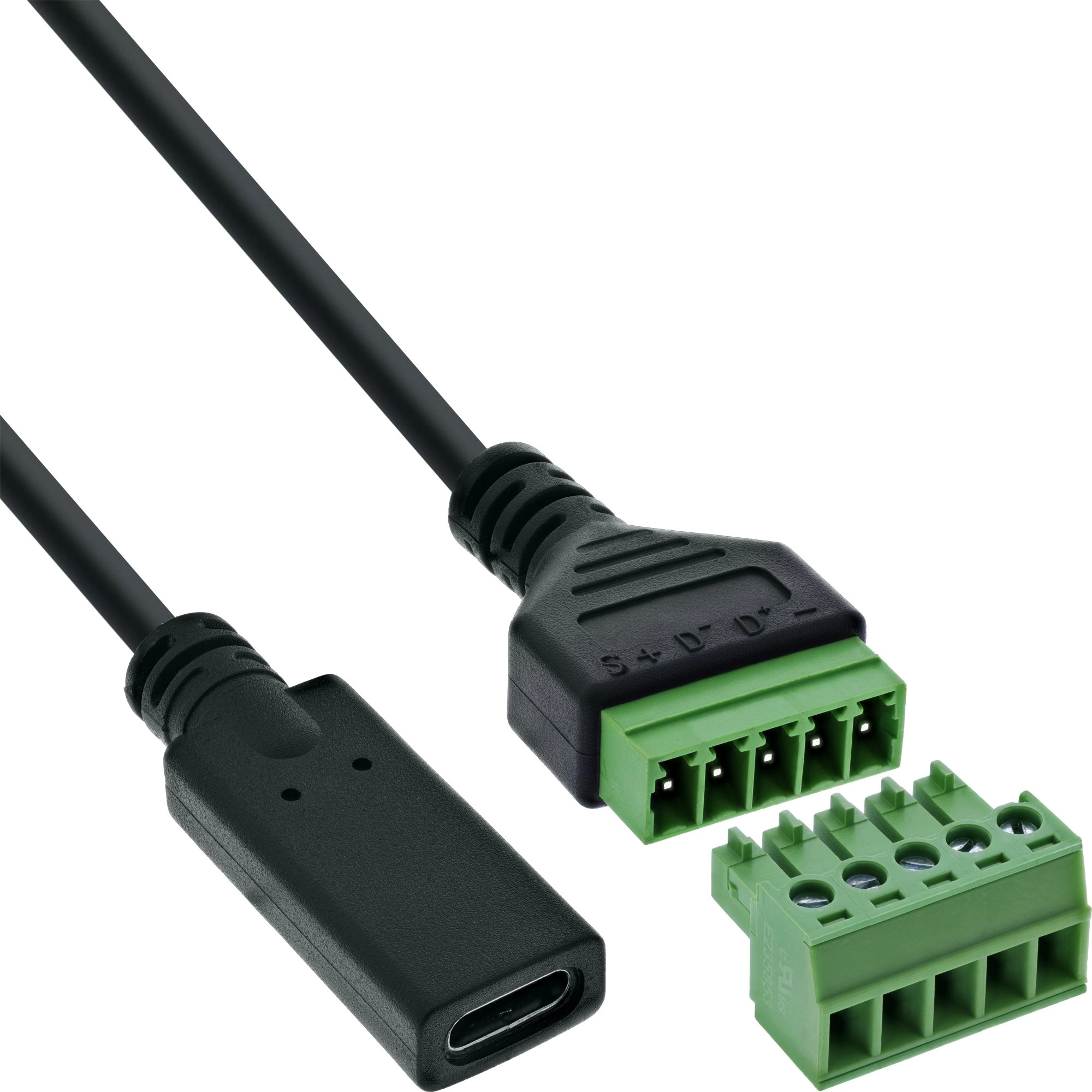 InLine USB-C Buchse an Terminalblock -