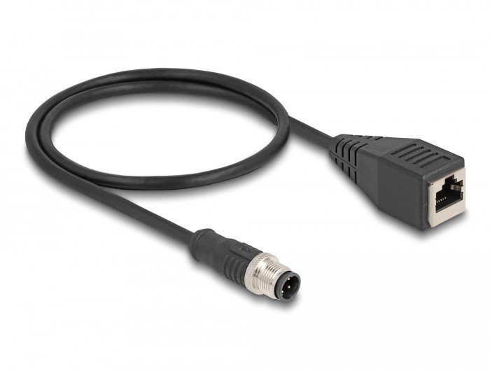 Delock M12 adapter cable D-coded 4
