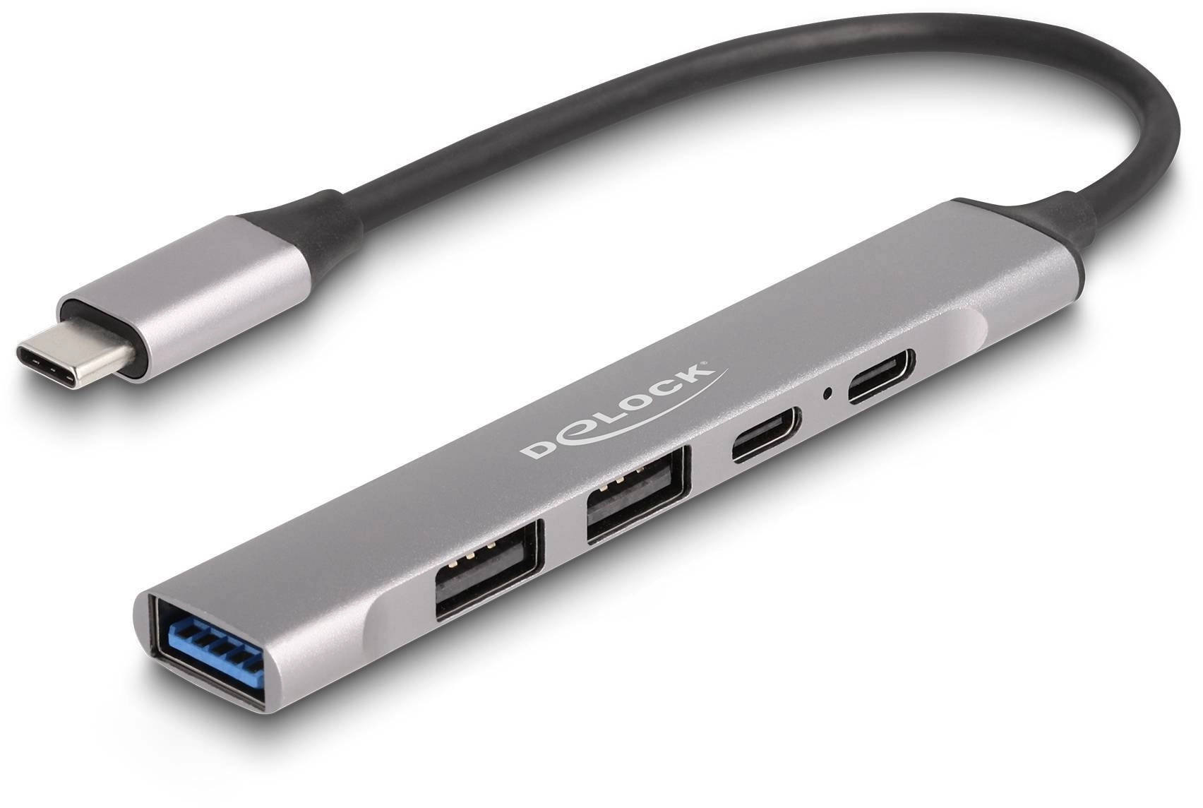 Delock 4 Port Slim USB Type-C