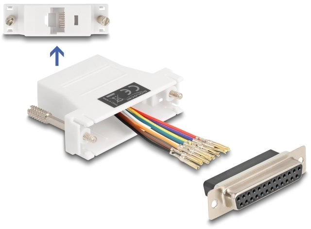 DELOCK D-Sub 25 Pin Buchse zu