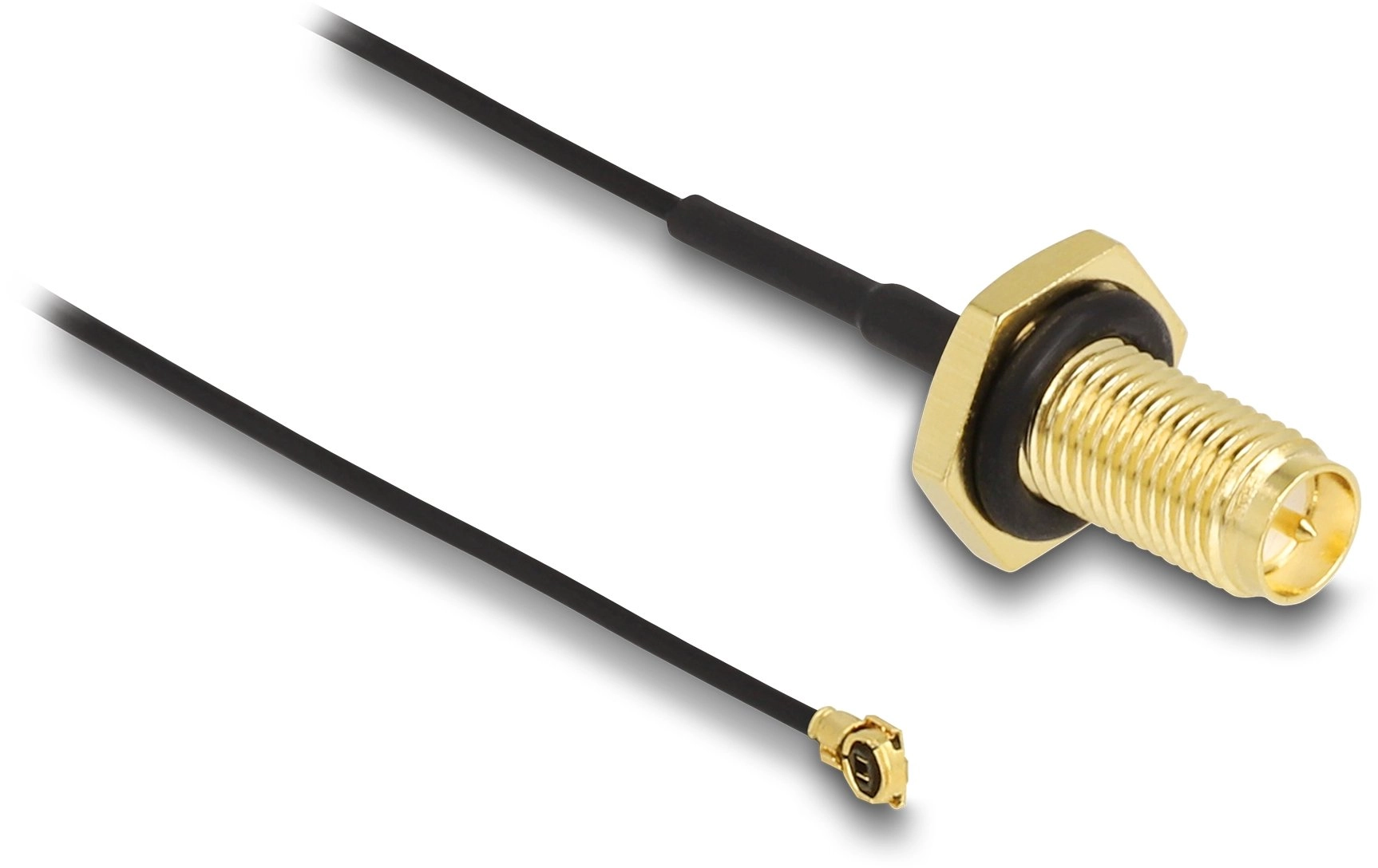 DELOCK Antennenkabel RP-SMA Buchse zum Einbau