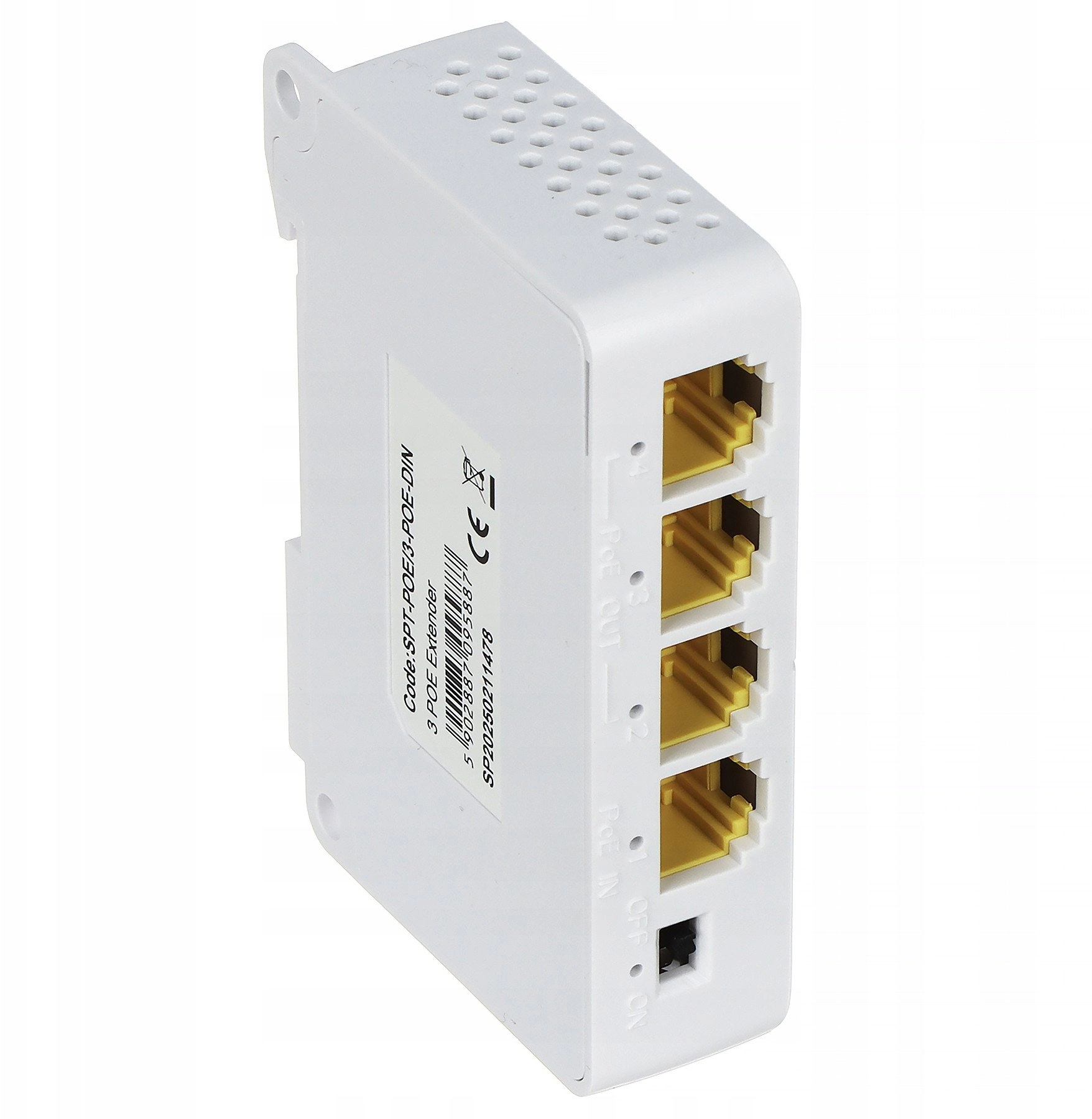 POE SWITCH / EXTENDER SPT-POE/3-POE-DIN 4-PORT
