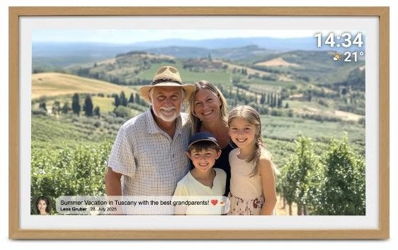 Denver PFF-3263LW digital photo frame Wood