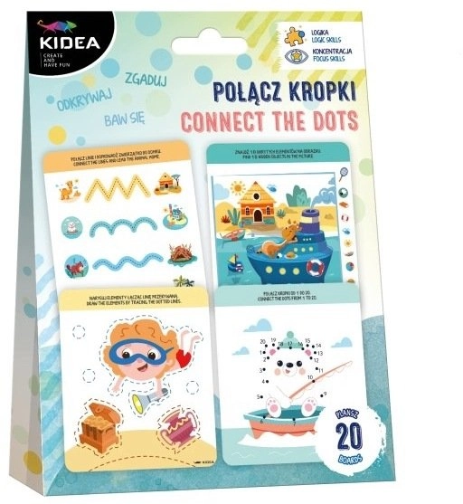 Zestaw edukacyjny łącz kropki KIDEA (