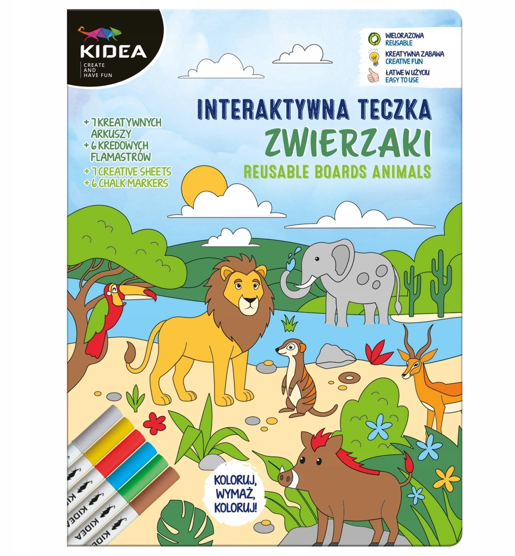 Interactive folder KIDEA animals 5906601708459 ITUZKA
