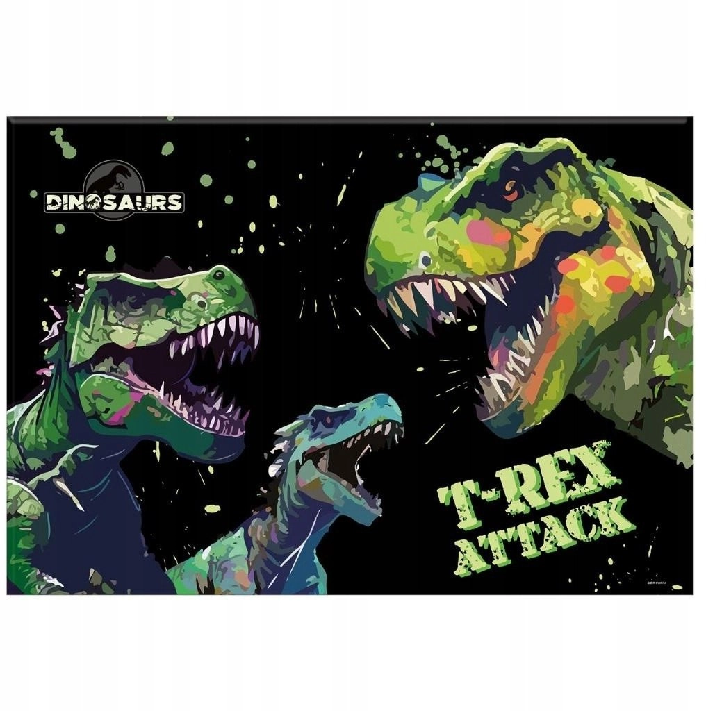 VENEERED CARD DESK PAD 345X495 DINOSAUR