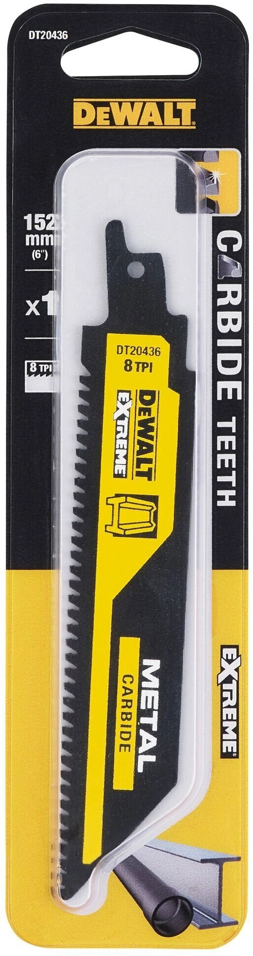 DeWalt DT20436-QZ reciprocating saw blade 152mm