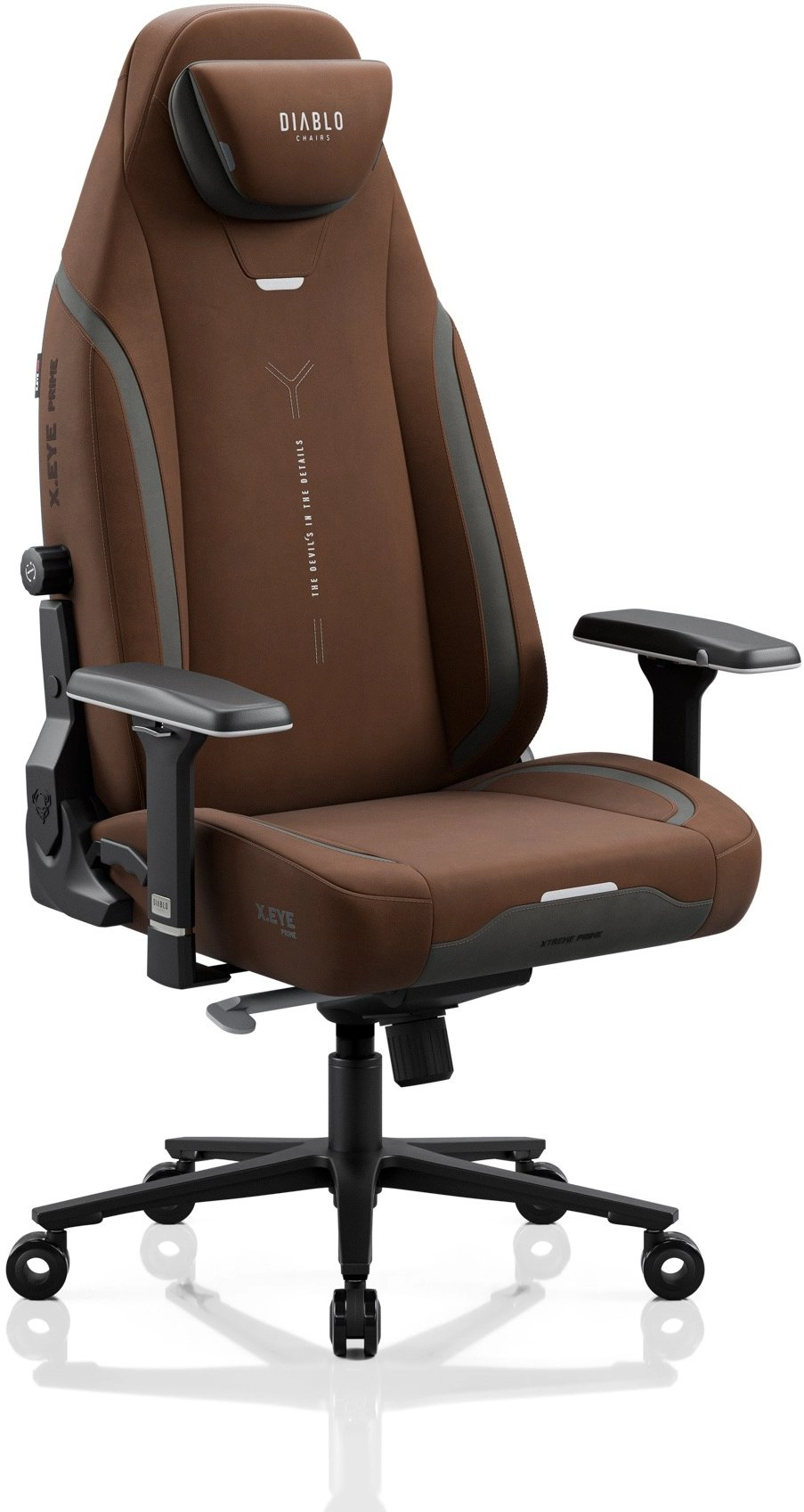 Diablo Chairs Fabric gaming chair brown