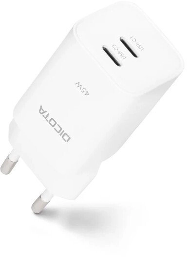 Ładowarka Dicota �adowarka GaN 45W 2xUSB-C