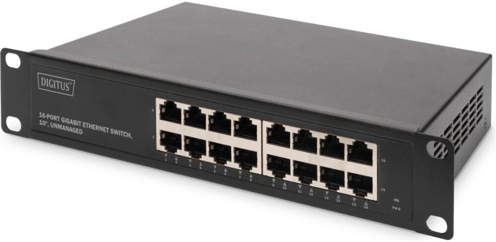 10" Gigabit Ethernet Switch  16-Port  Unmanaged
