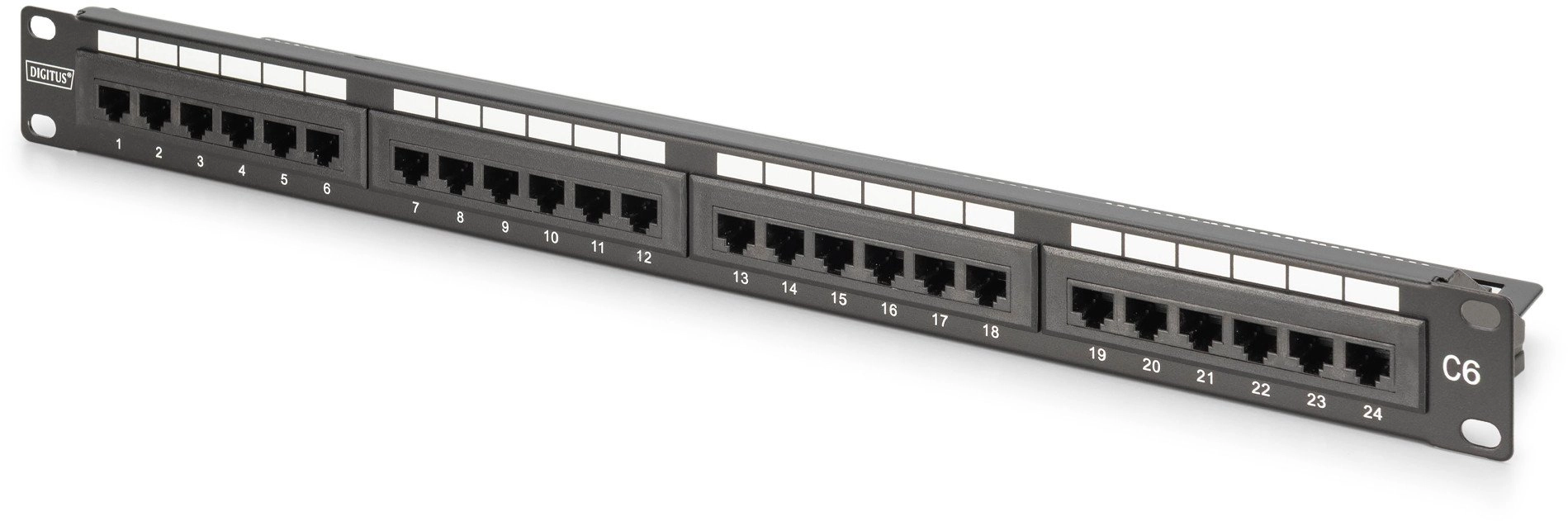 DIGITUS Patchpanel 1U 24-Port LSA Cat6