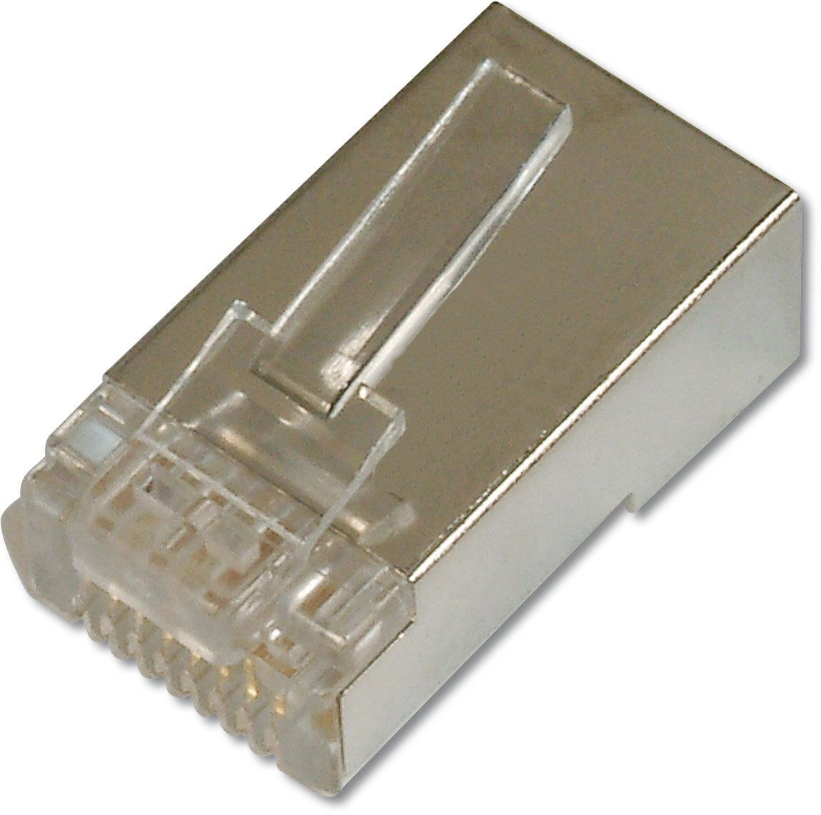 Modular plug for round cable  shielded