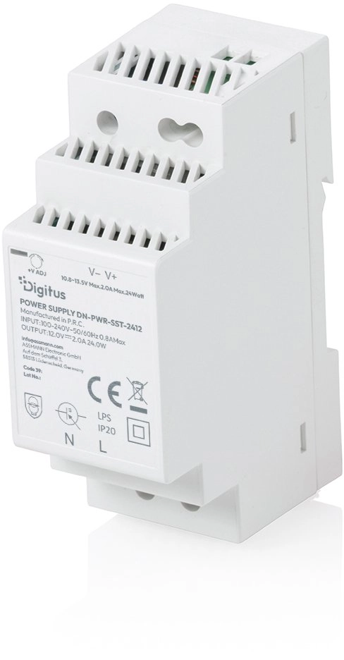 DIGITUS Netzteil 12V DC 24W Step-Shape