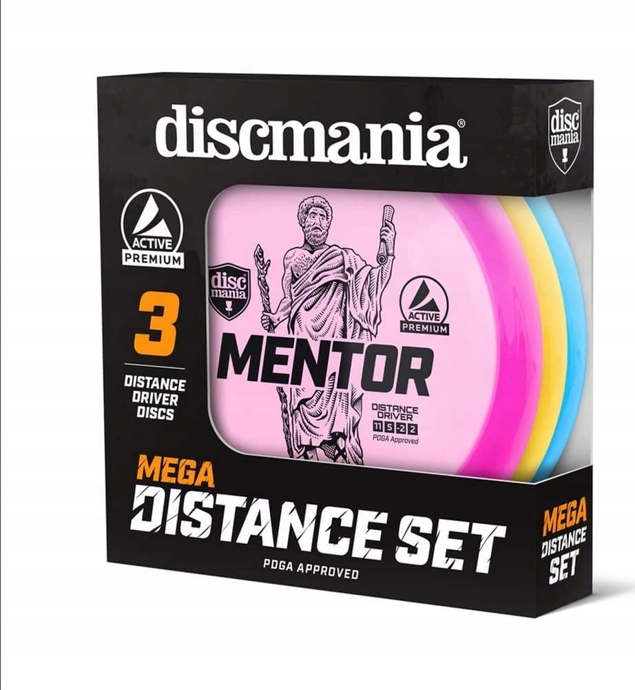 Disku golfa šķīvīšu komplekts Discmania Mega