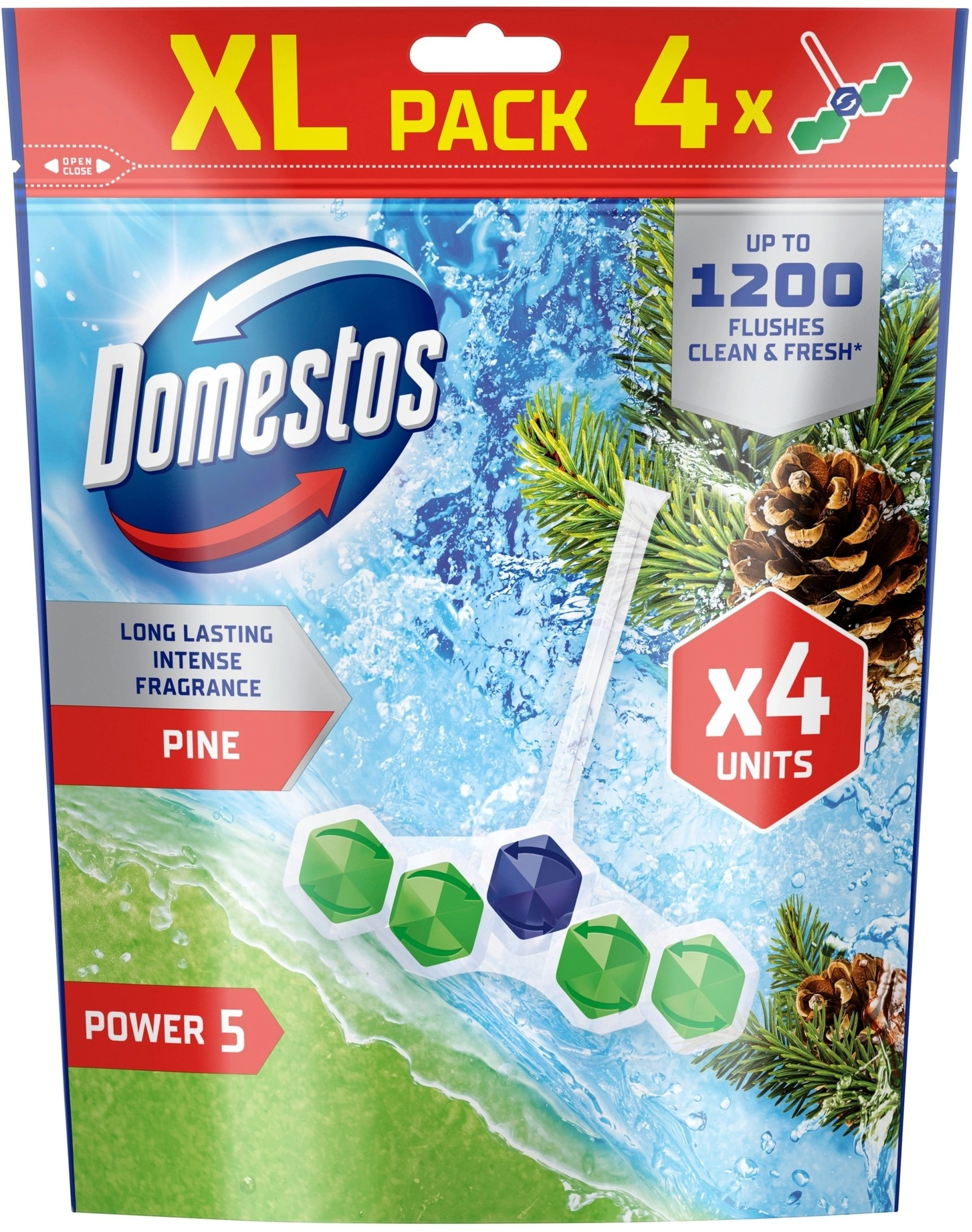 Domestos TOILET CLEANER DOMESTOS PINE 4X55G