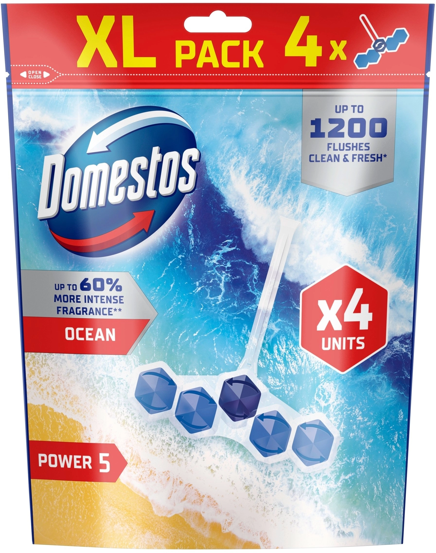 Domestos TOILET CLEANER DOMESTOS OCEAN 4X55G