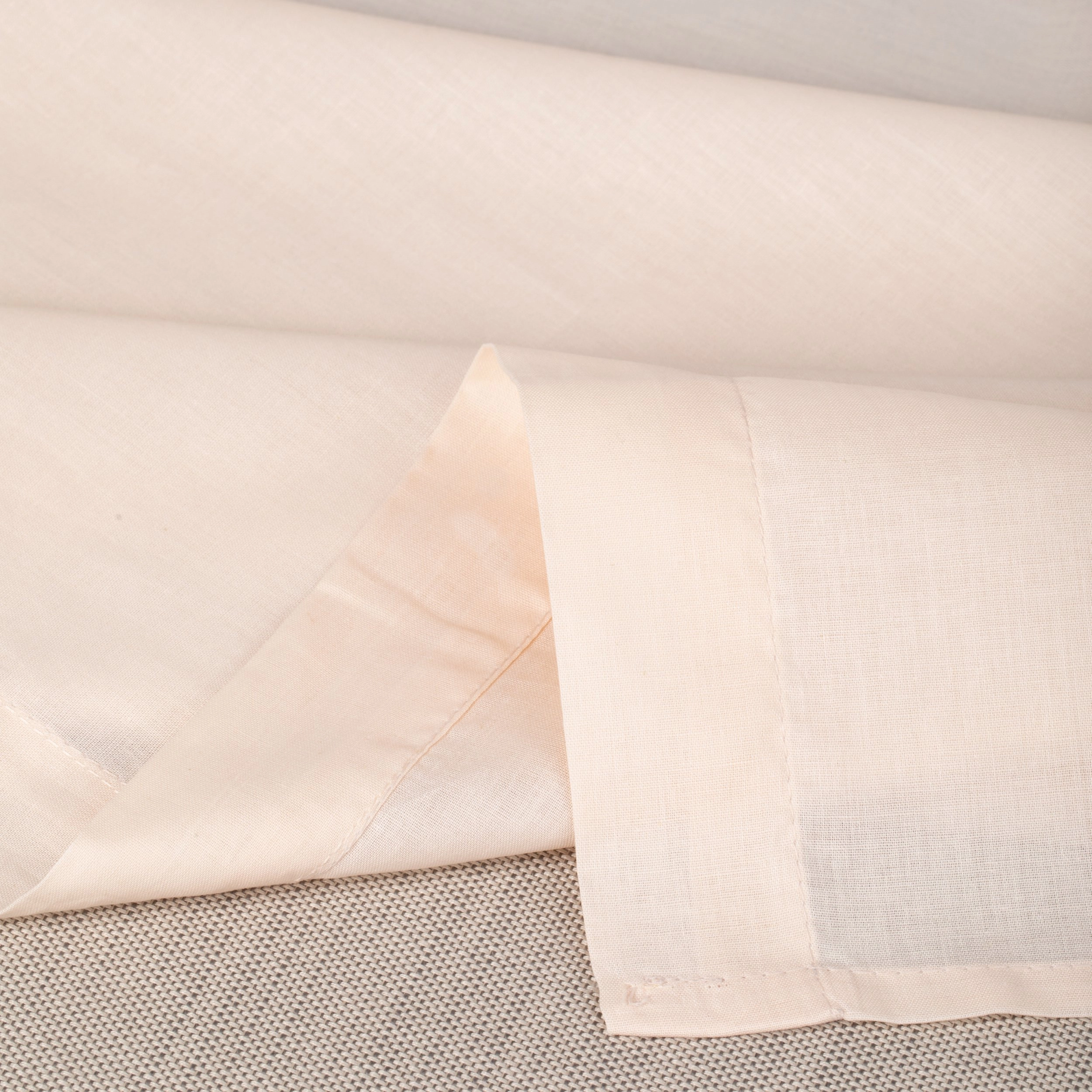FLAT SHEET COTTON 180X220CM BEIGE 14968325