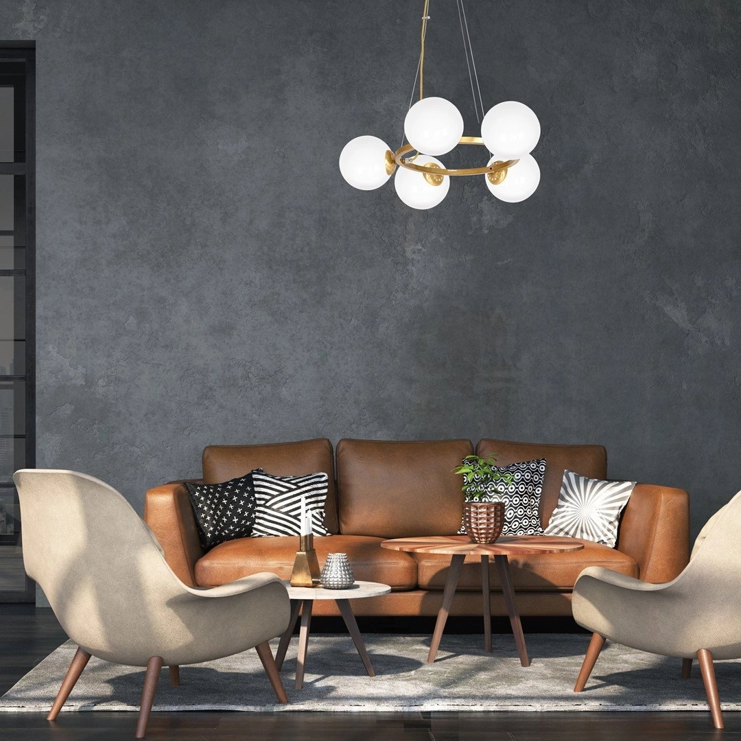 PENDANT LIGHT KONYA 5XE14 MLP5577 GOLD