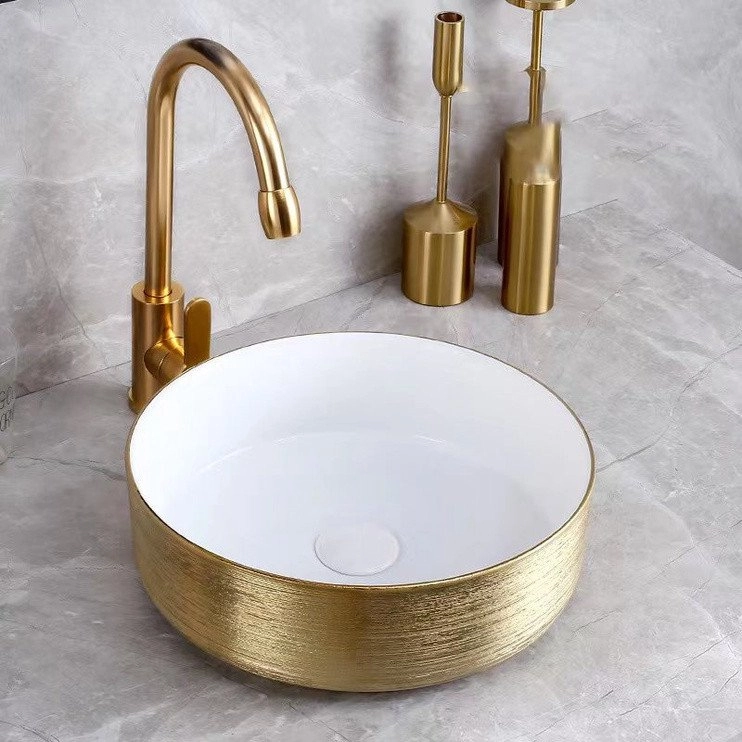 WASHBASIN COUNTERTOP ACB8003 GOLD/WHITE 15288024 ACB8003