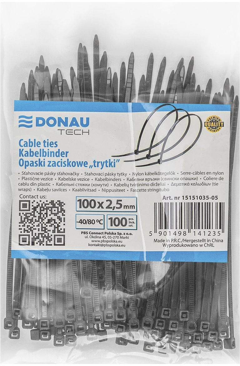 DONAU TECH cable ties/ties  100x2.5mm