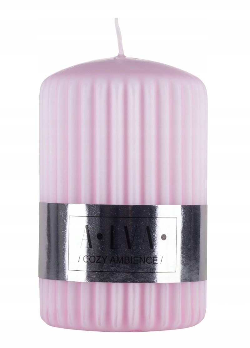 Donau Home Fluted post candle  pink