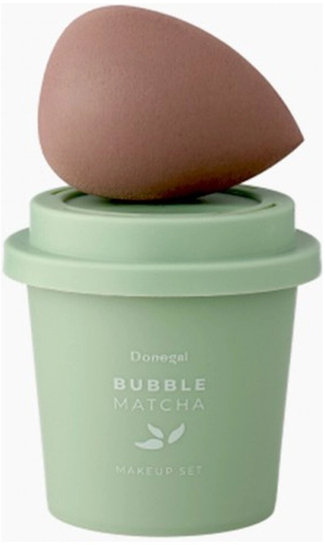 DONEGAL_SET Bubble Matcha gąbka do makijażu