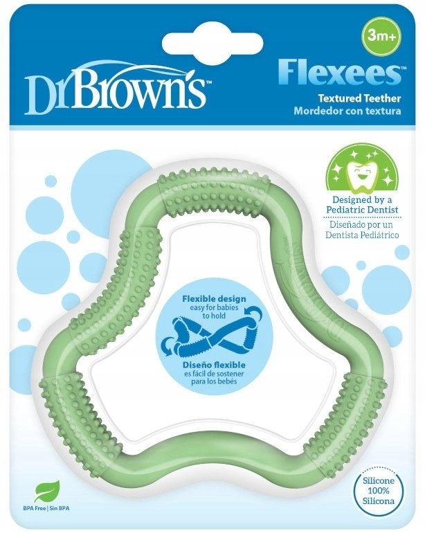 DR BROWN`S-TE109-FLEXESS GREEN TEETHER 001567 0072239328453