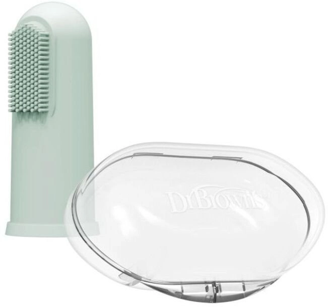 DR BROWN`S-HG126-SILICONE TOOTH CLEANING BRUSH WITH