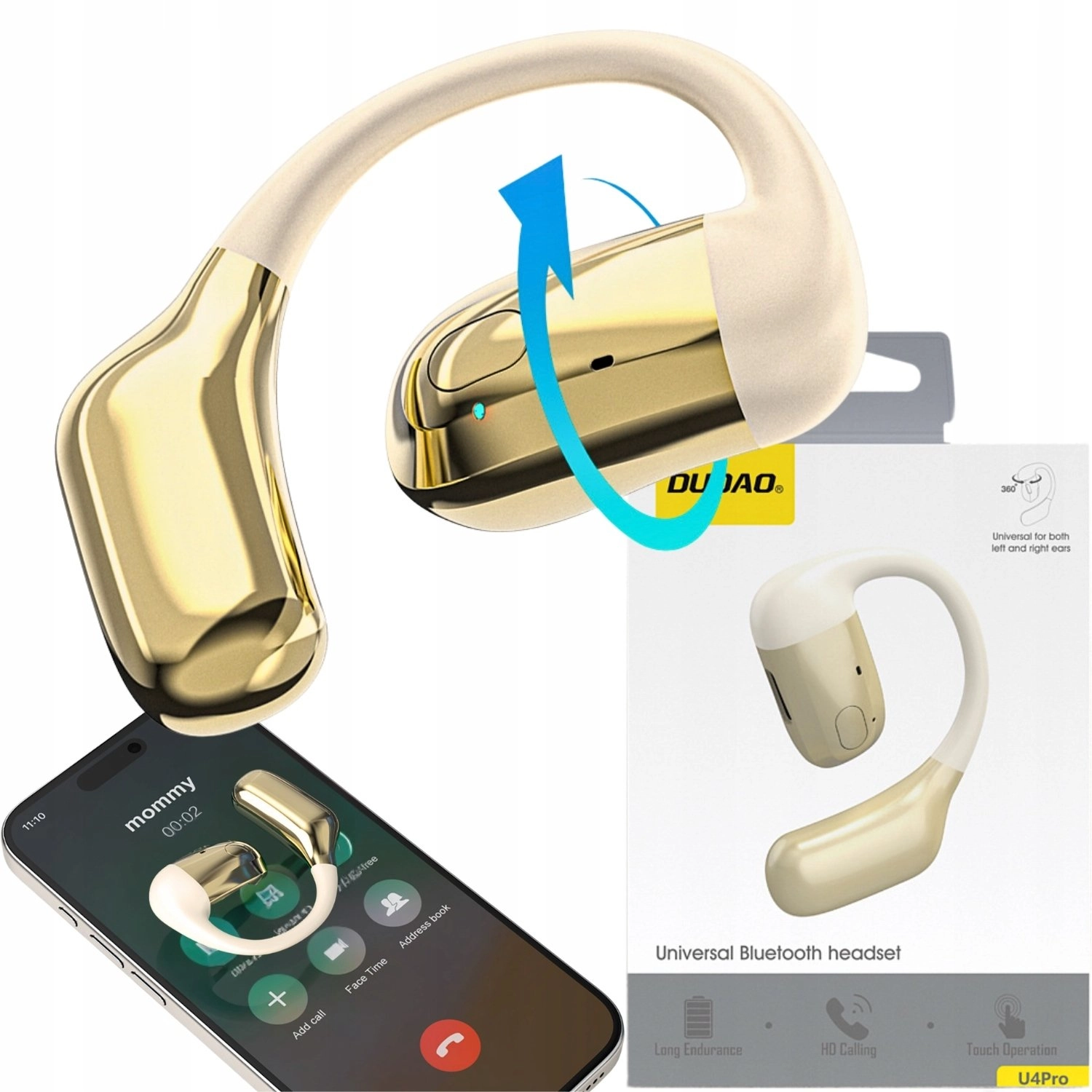 Dudao U4Pro Bluetooth behind-the-ear headphones  universal