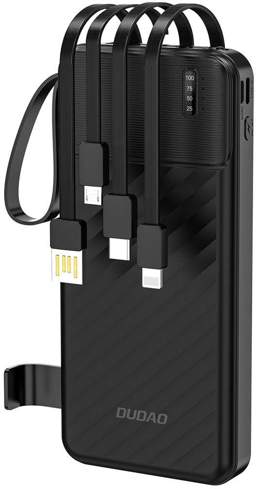 Dudao K11 10000mAh powerbank with built-in