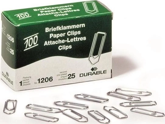 DURABLE letter clips 26mm galvanized 100