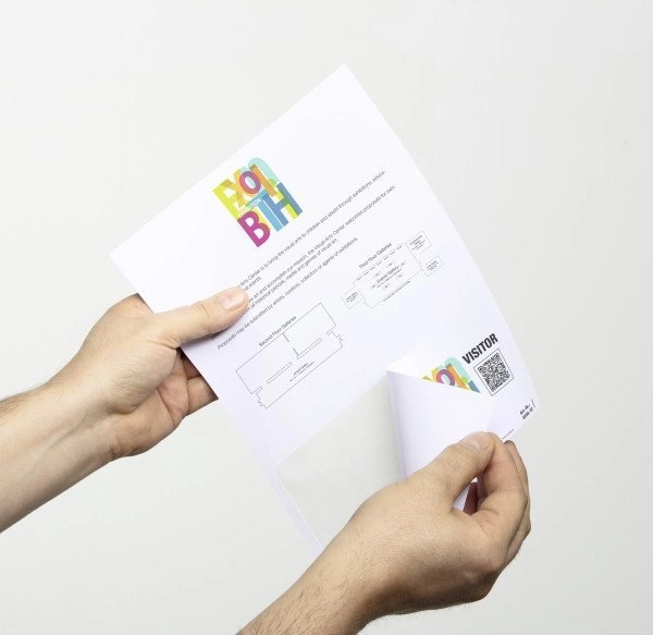 DURABLE VISITOR BADGE Name badges with