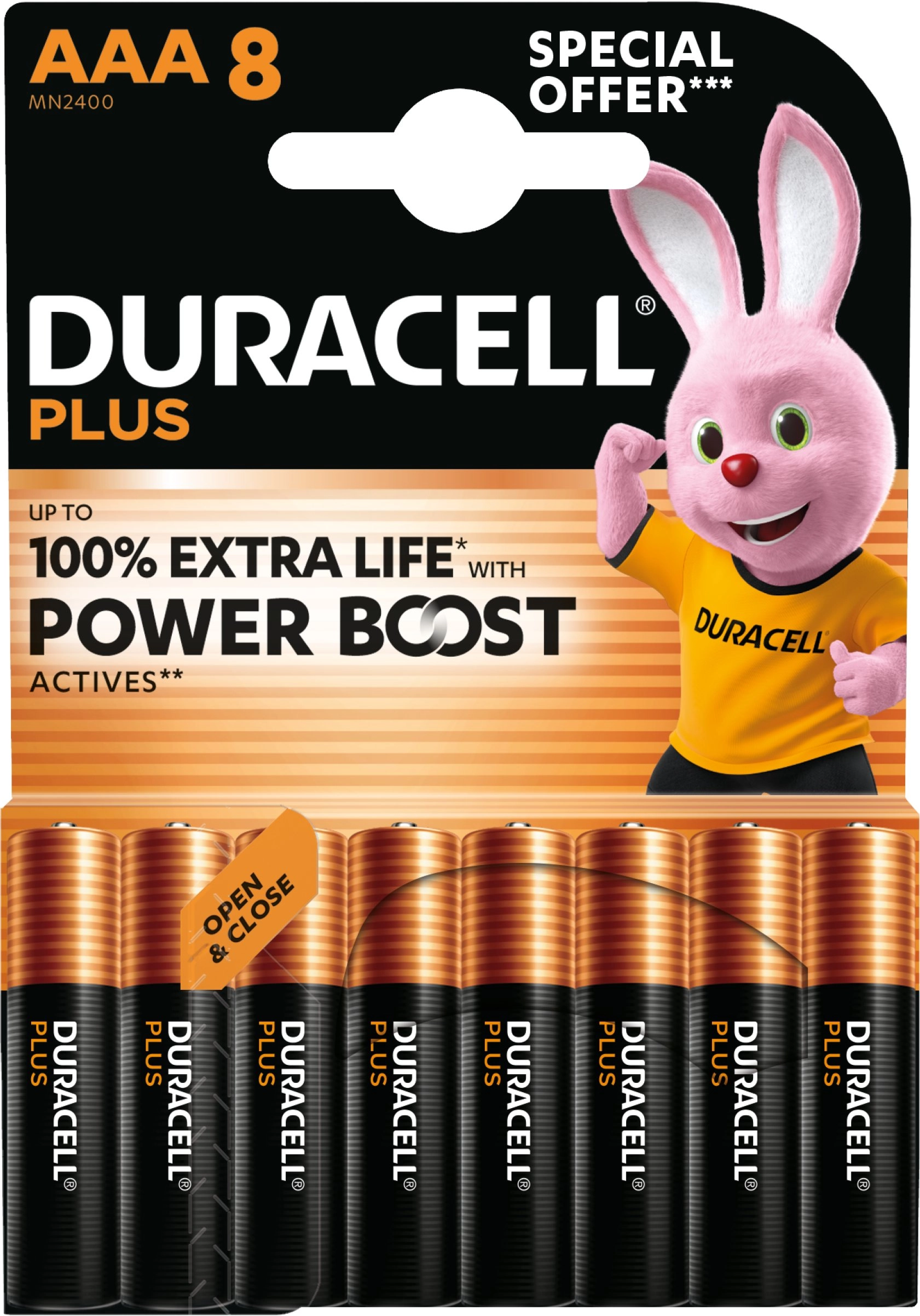 Duracell Battery  Duracell PLUS POWER  AAA