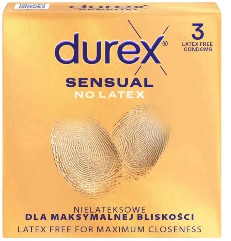 DUREX Sensual No Latex Prezerwatywy bez