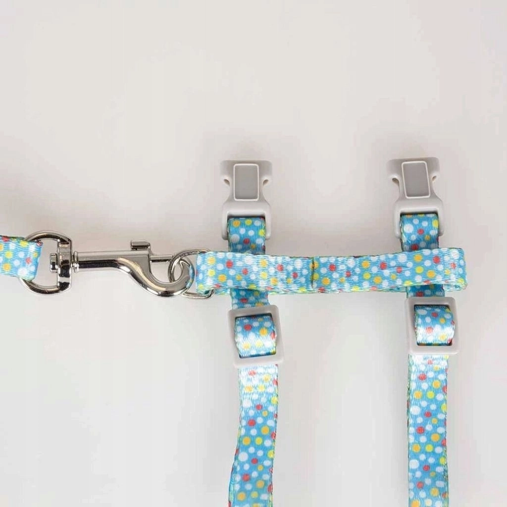 Duvo+ DUVO+ CAT HARNESS COLORFUL DOTS