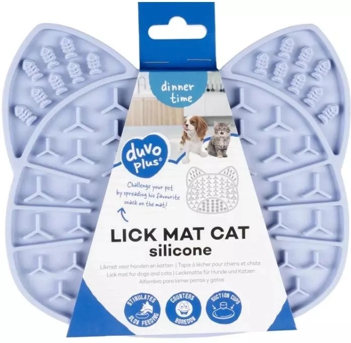Duvo+ Mat/Lick for cats purple 18x16x1cm