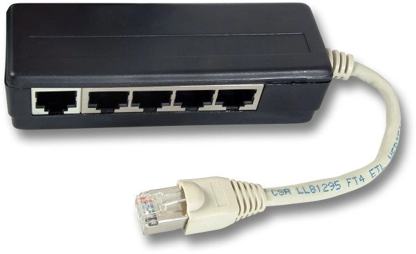 EFB ISDN 5-fach Adapter RJ45 Stecker/5xRJ45