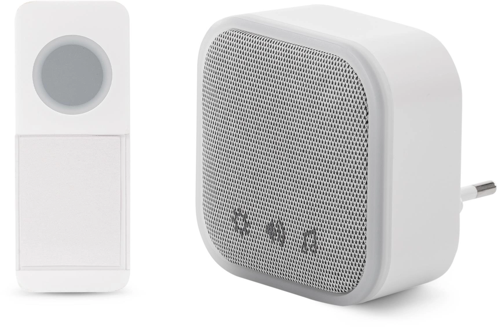 Entac doorbell AC plug-in IP44 transmitter