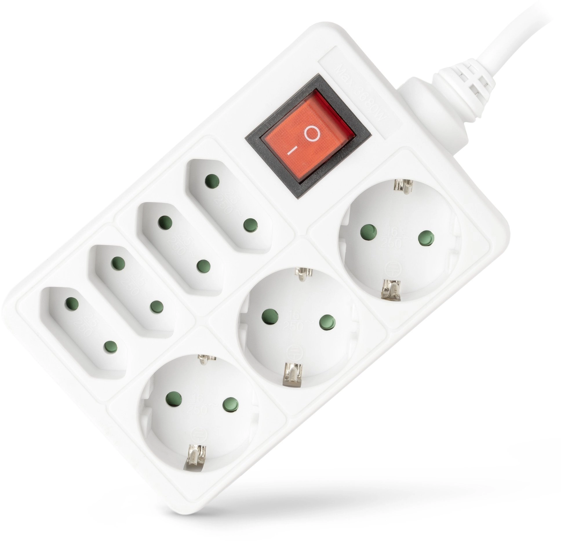 Entac power strip 7-way 1.5m