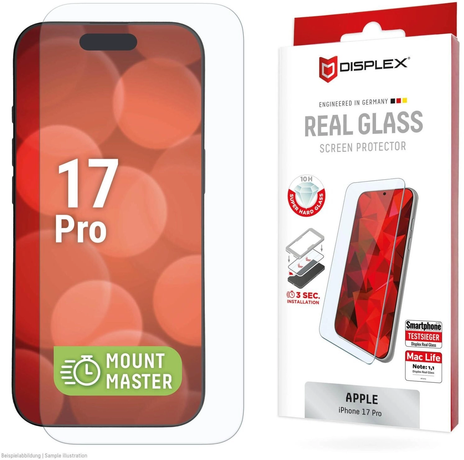 DISPLEX tempered glass (10H 2D) for