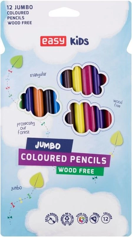 Jumbo plastic crayons 12 286061 5901180399586