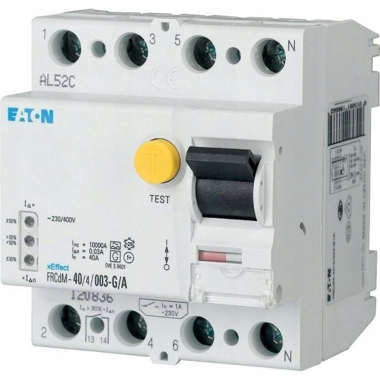 Residual current circuit breaker 4P 80A
