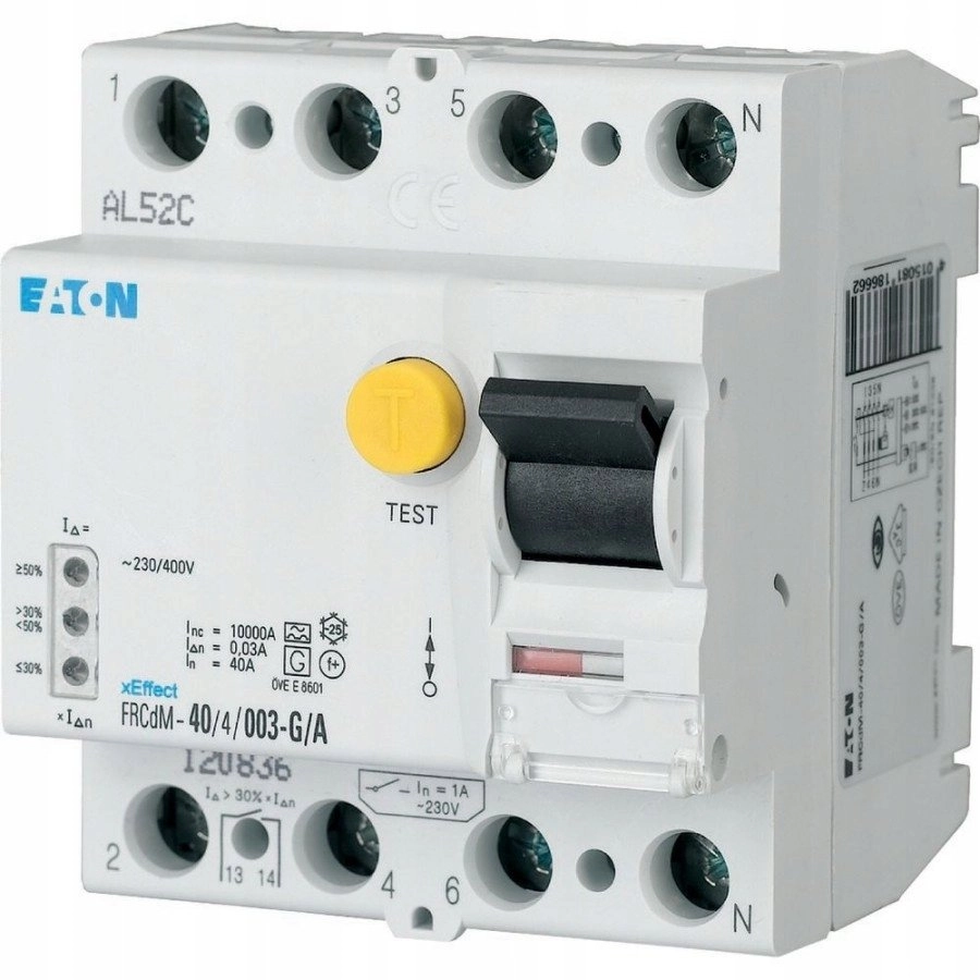 Residual current circuit breaker 4P 80A