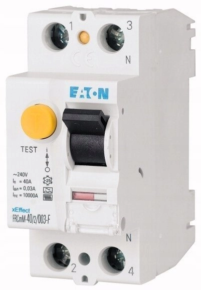 Residual current circuit breaker 2P 40A