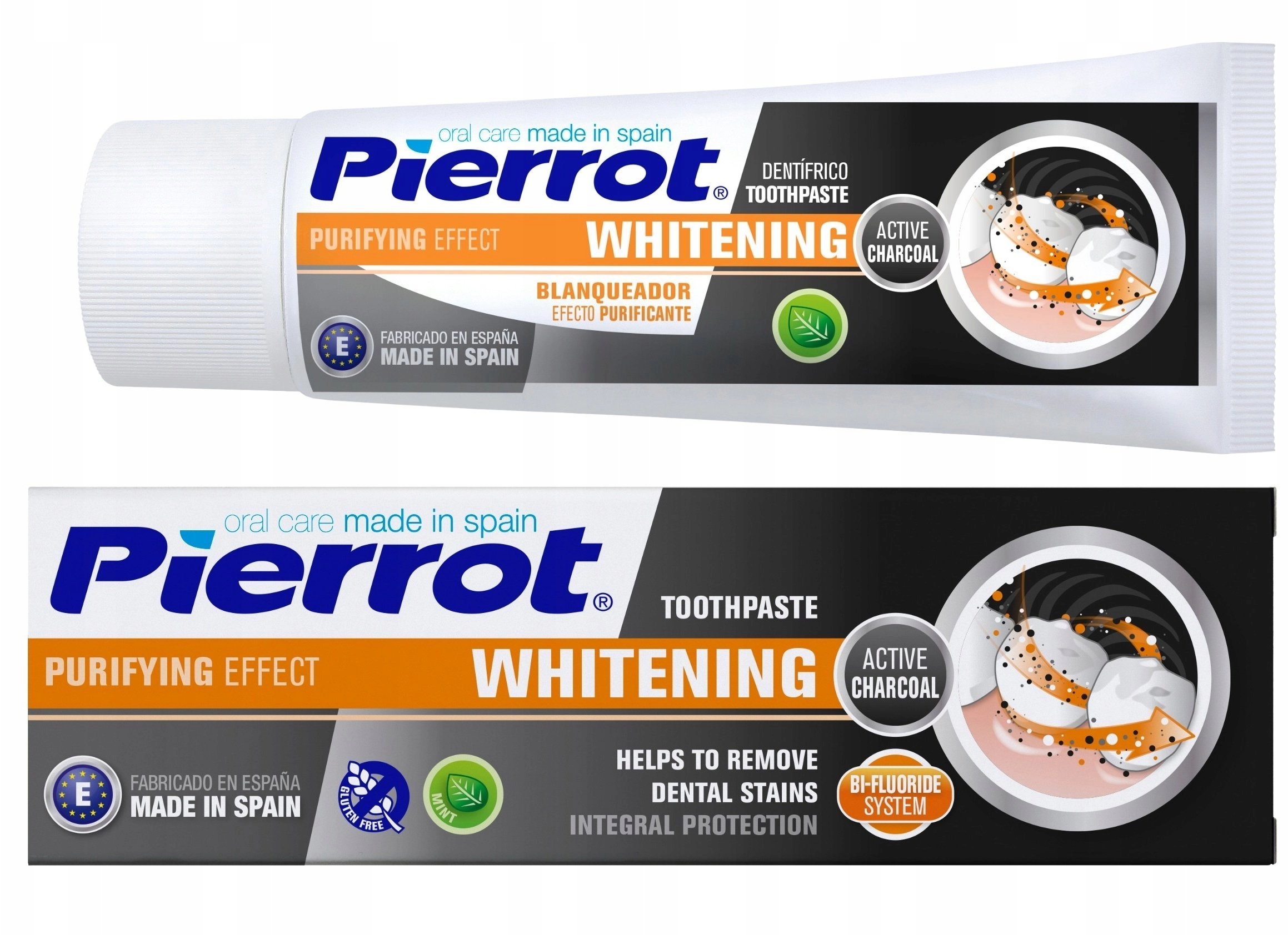 PIERROT Whitening Charcoal toothpaste (black) 75