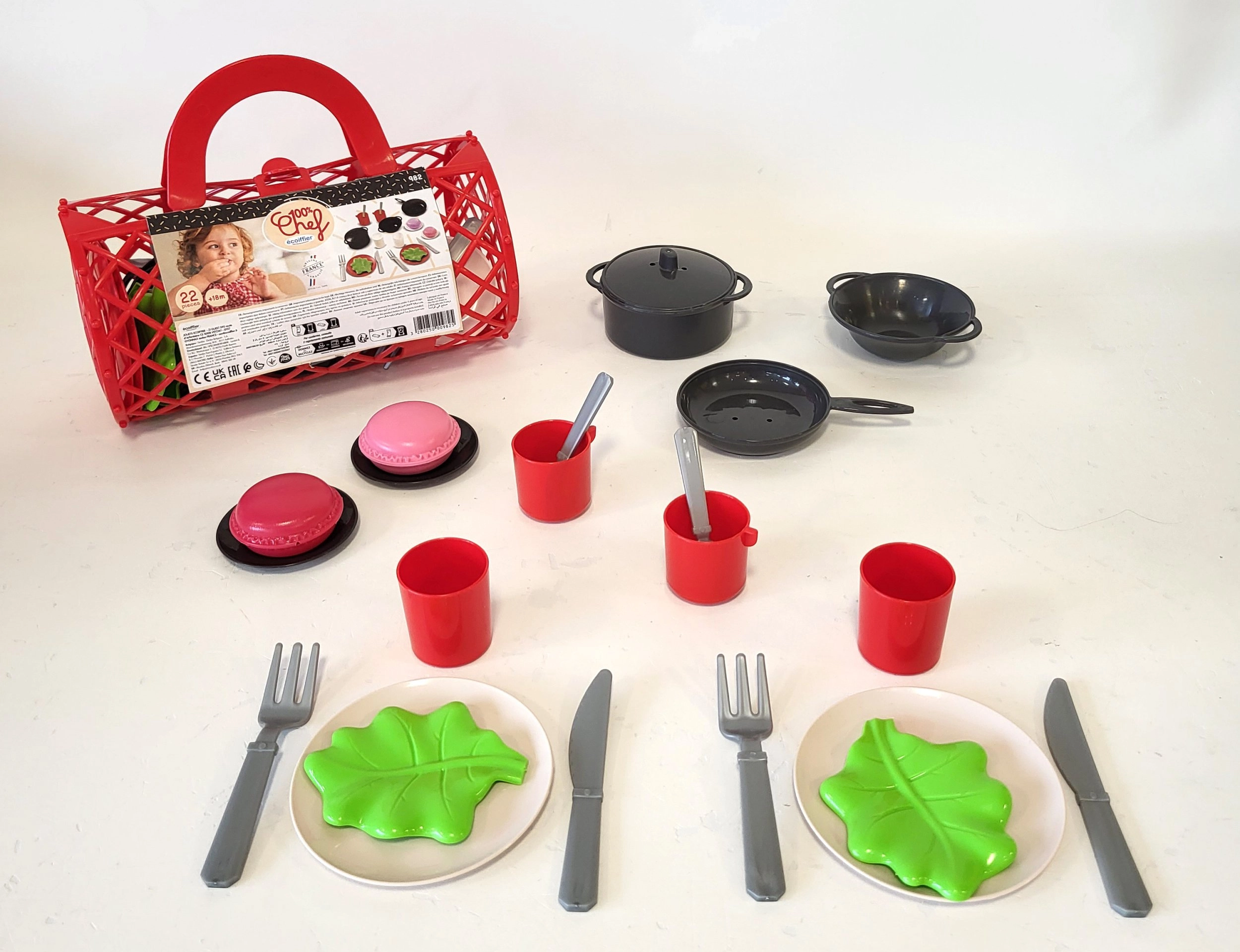 Ecoiffier ECOIFFIER bag with toy dinner