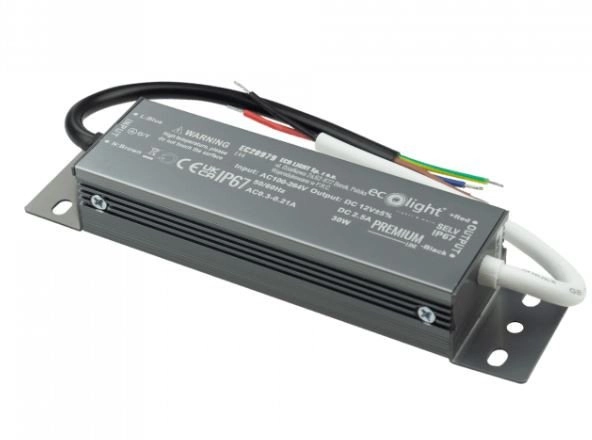 Zasilacz Led Hermetyczny 30W 12V Ip67