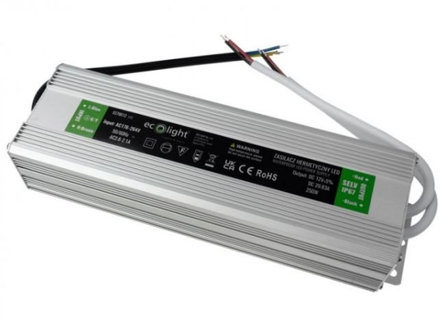 Hermetic Led Power Supply 250W 12V
