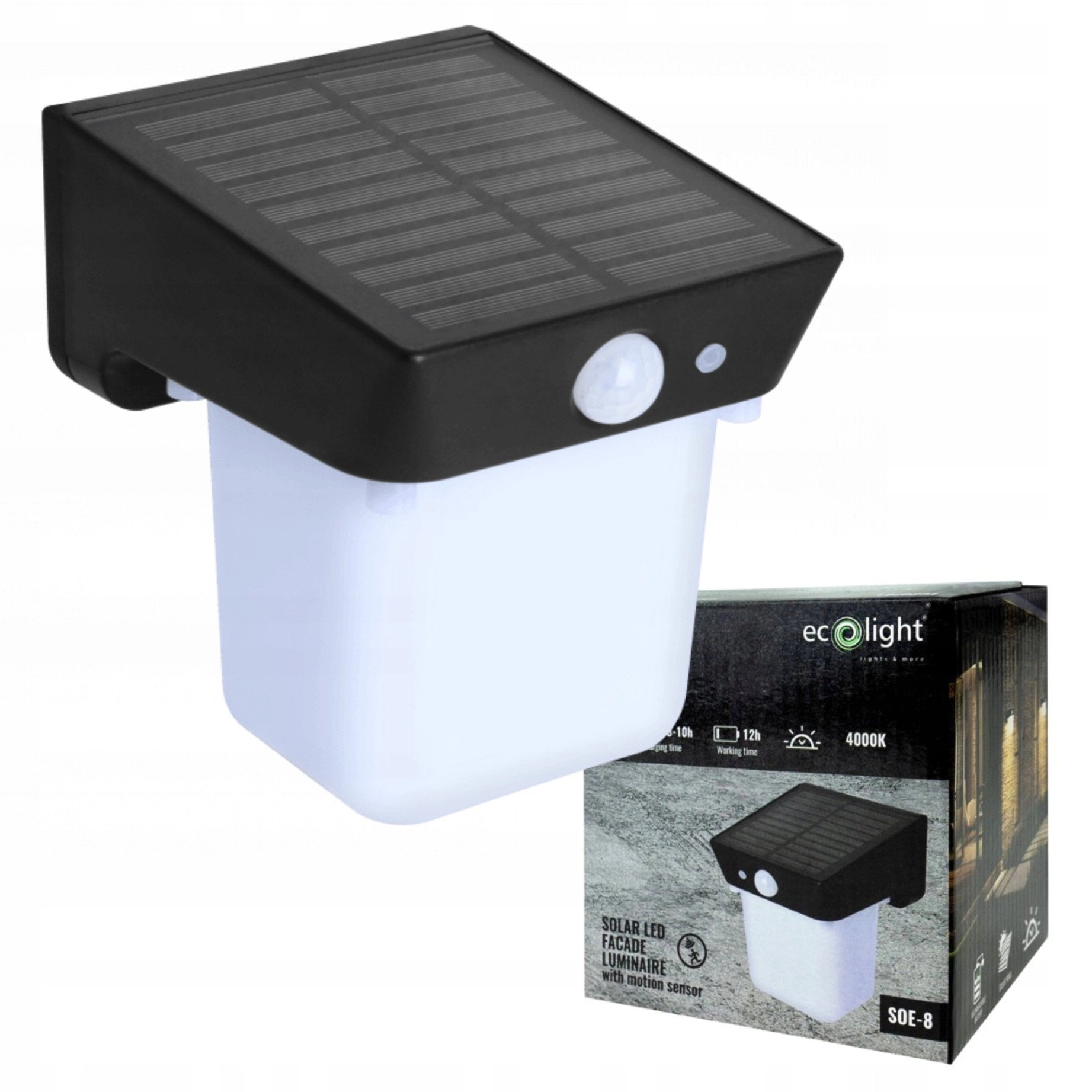 Kinkiet Ecolight ECO-LIGHT Solarna Oprawa Elewacyjna