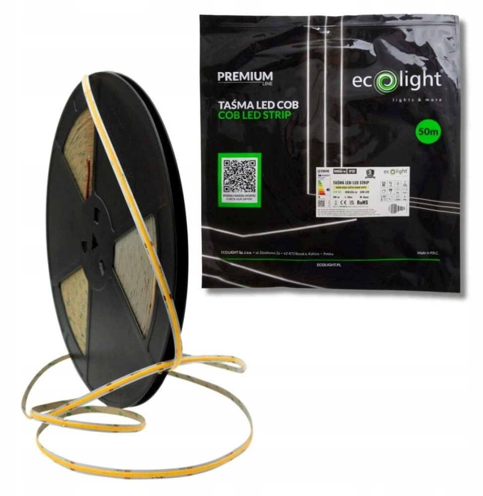 Taśma LED COB 480 9W/m 3000K